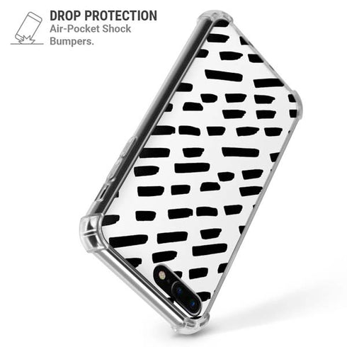 Black Dash iPhone 7/8 Plus Clear Case