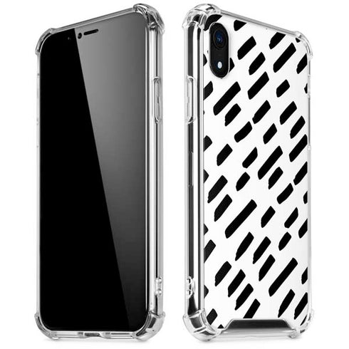 Black Dash iPhone XR Clear Case
