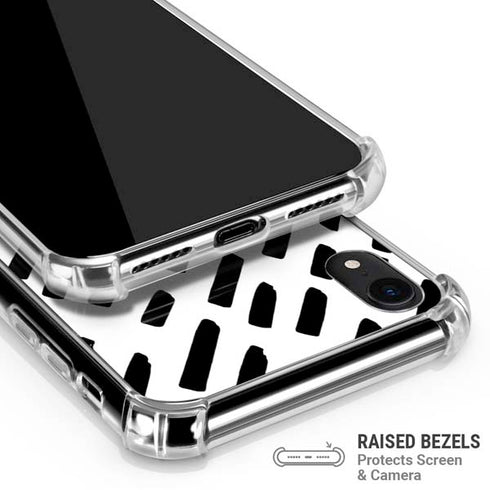 Black Dash iPhone XR Clear Case