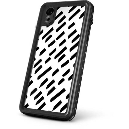 Black Dash iPhone XR Waterproof Case