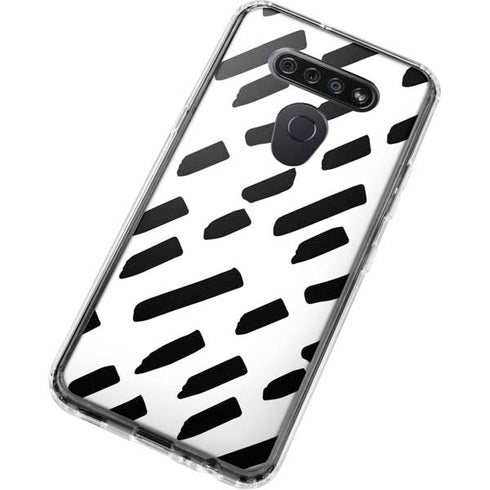 Black Dash LG K51/Q51 Clear Case