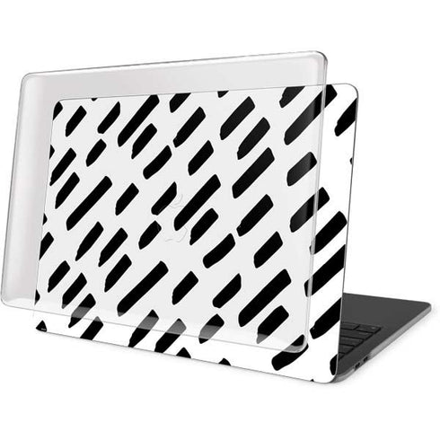 Black Dash MacBook Pro 13in (2020) Case plus Skin