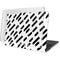 Black Dash MacBook Pro 13in (2020) Case plus Skin