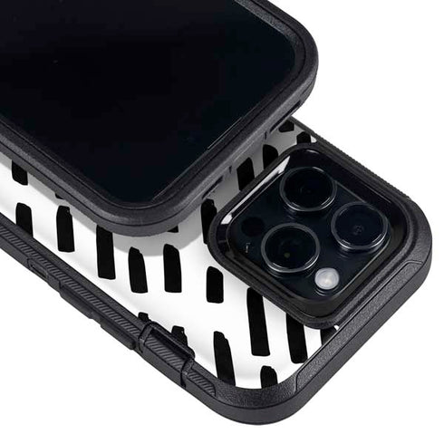 Black Dash Otterbox Defender iPhone Skin