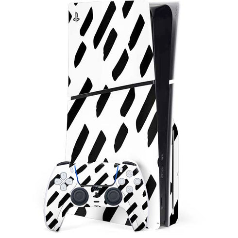 Black Dash PS5 Slim Disk Bundle Skin