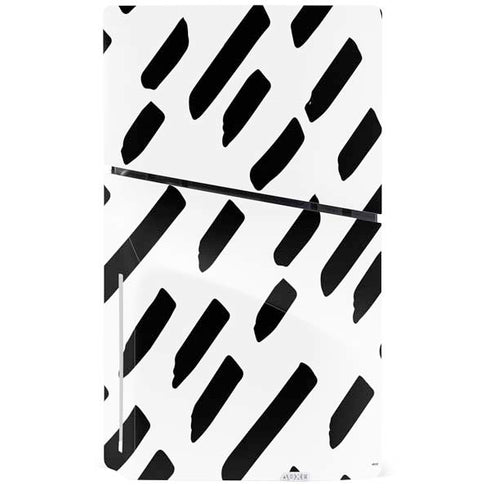 Black Dash PS5 Slim Disk Console Skin