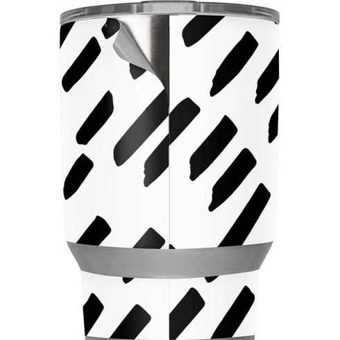 Black Dash Yeti 20oz Tumbler Skin