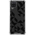 Black Geometric Galaxy A12 Clear Case