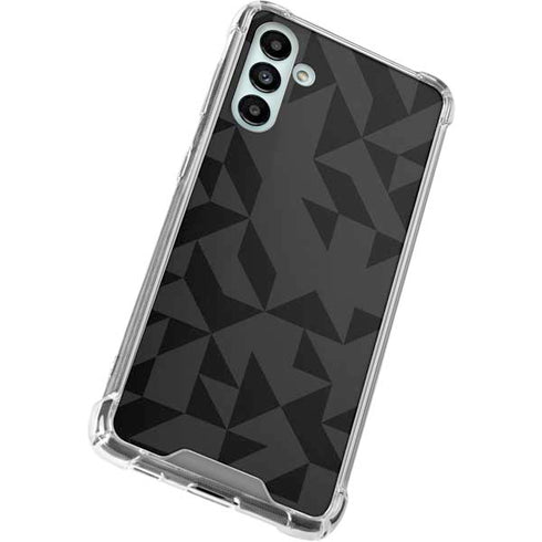 Black Geometric Galaxy A13 5G Clear Case