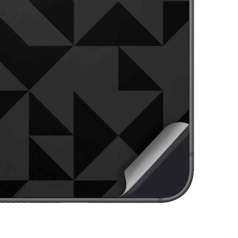 Black Geometric Galaxy A14 5G Skin