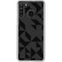 Black Geometric Galaxy A21 Clear Case