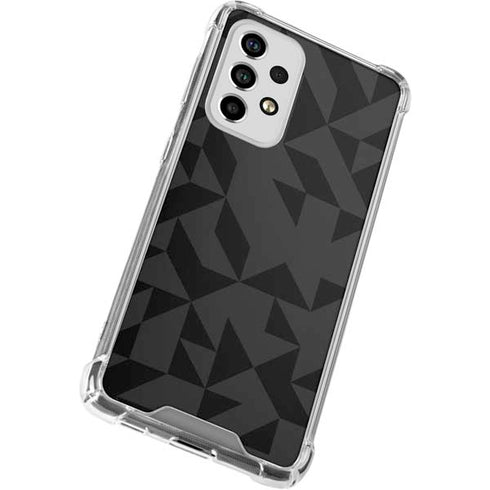 Black Geometric Galaxy A53 5G Clear Case