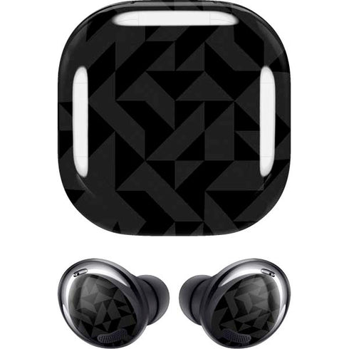 Black Geometric Galaxy Buds Pro Skin