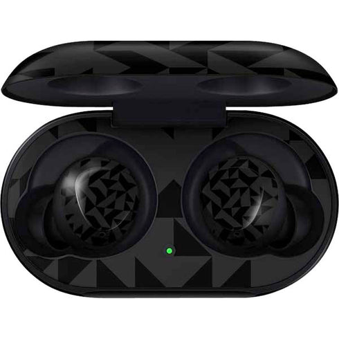 Black Geometric Galaxy Buds Skin