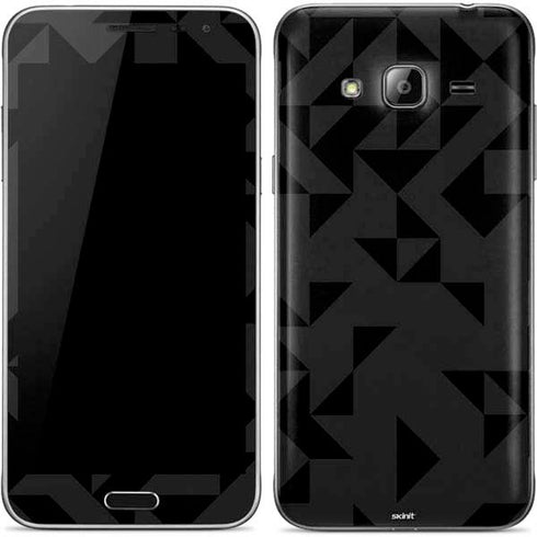 Black Geometric Galaxy J3 Skin