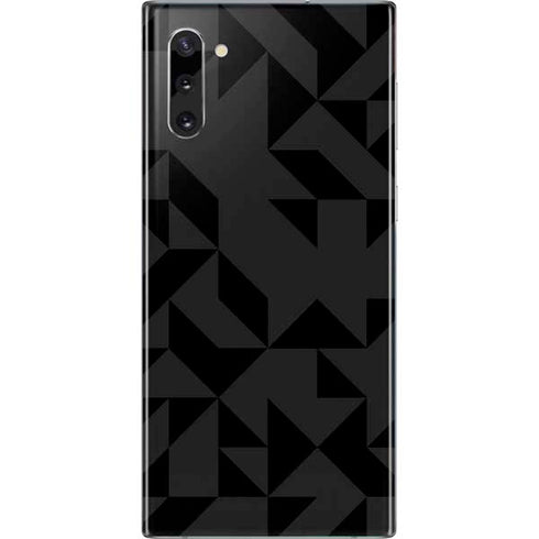Black Geometric Galaxy Note 10 Skin