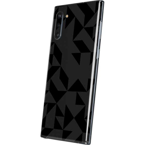 Black Geometric Galaxy Note 10 Skin