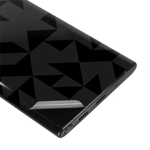 Black Geometric Galaxy Note 10 Skin