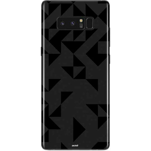 Black Geometric Galaxy Note 8 Skin
