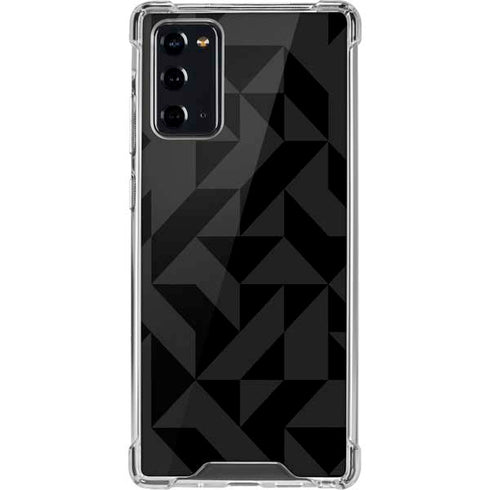 Black Geometric Galaxy Note20 5G Clear Case