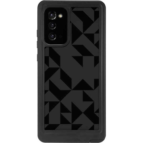 Black Geometric Galaxy Note20 5G Waterproof Case