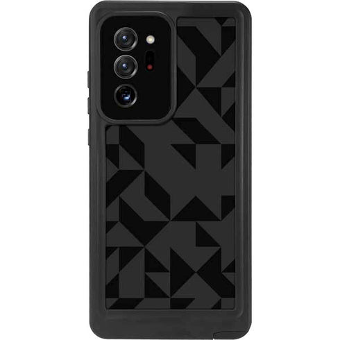 Black Geometric Galaxy Note20 Ultra 5G Waterproof Case
