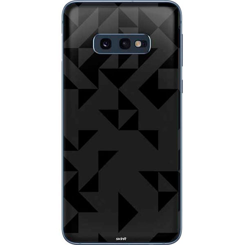 Black Geometric Galaxy S10e Skin