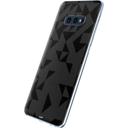 Black Geometric Galaxy S10e Skin