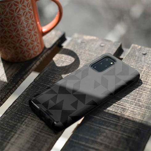 Black Geometric Galaxy S20 Plus Pro Case