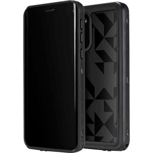 Black Geometric Galaxy S20 Plus Waterproof Case