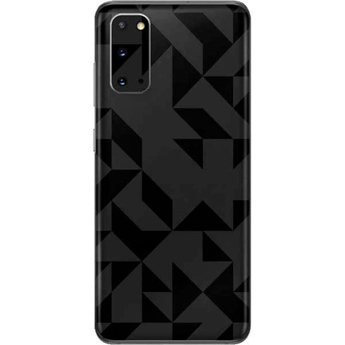 Black Geometric Galaxy S20 Skin