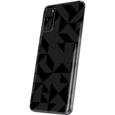 Black Geometric Galaxy S20 Skin