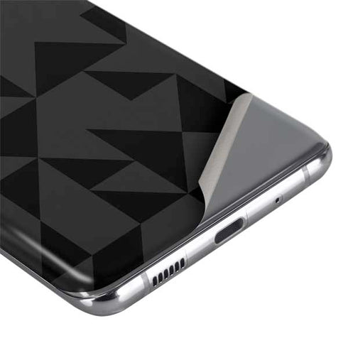 Black Geometric Galaxy S20 Skin
