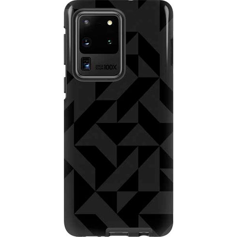 Black Geometric Galaxy S20 Ultra 5G Pro Case