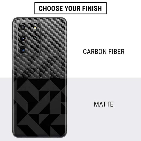 Black Geometric Galaxy S20 Ultra 5G Skin