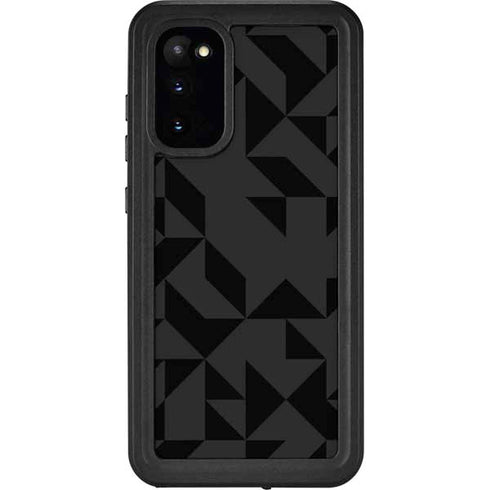 Black Geometric Galaxy S20 Waterproof Case