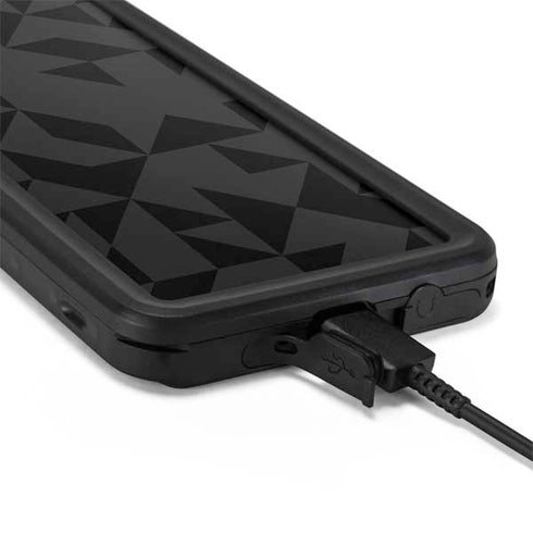 Black Geometric Galaxy S20 Waterproof Case