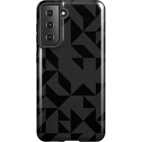 Black Geometric Galaxy S21 5G Pro Case