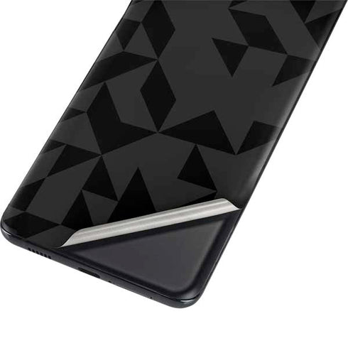 Black Geometric Galaxy S21 5G Skin