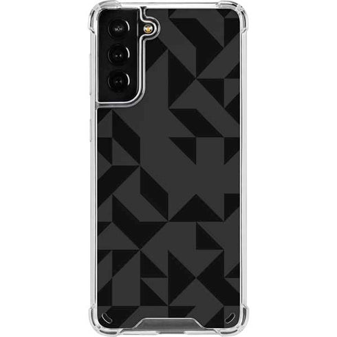 Black Geometric Galaxy S21 Plus 5G Clear Case