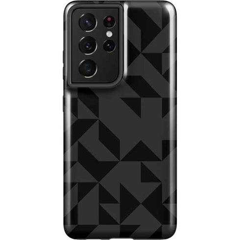 Black Geometric Galaxy S21 Ultra 5G Pro Case