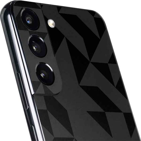 Black Geometric Galaxy S22 Skin