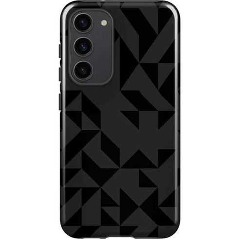 Black Geometric Galaxy S23 Plus Pro Case