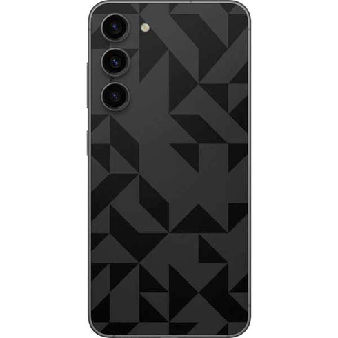 Black Geometric Galaxy S23 Plus Skin