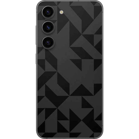 Black Geometric Galaxy S23 Skin