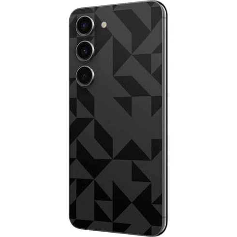 Black Geometric Galaxy S23 Skin