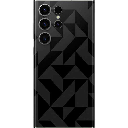 Black Geometric Galaxy S23 Ultra Skin