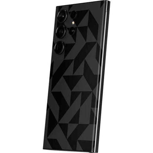 Black Geometric Galaxy S23 Ultra Skin
