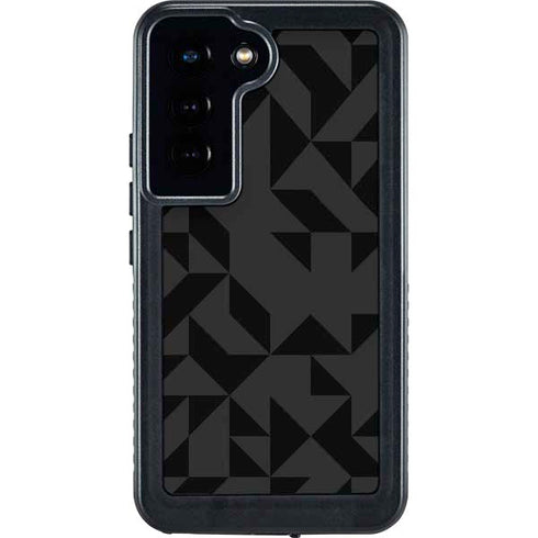 Black Geometric Galaxy S23 Waterproof Case
