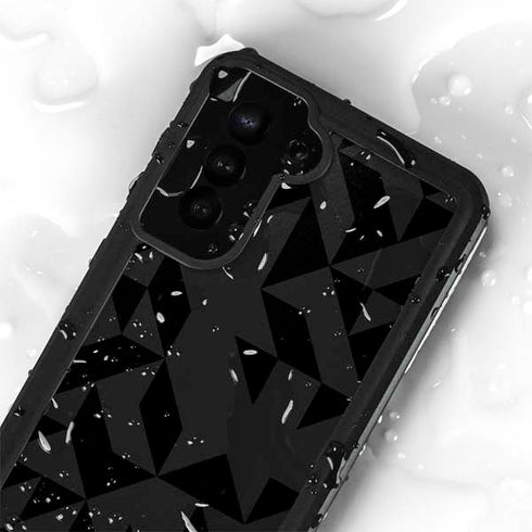 Black Geometric Galaxy S23 Waterproof Case